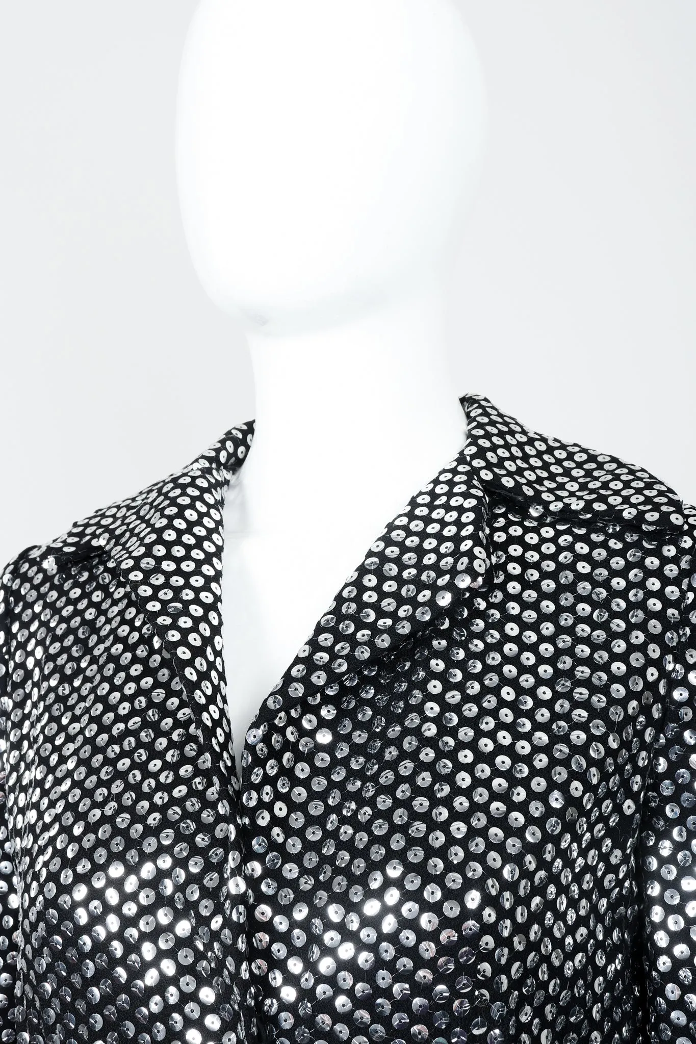 Sequin Mirror Shirtwaist Dress