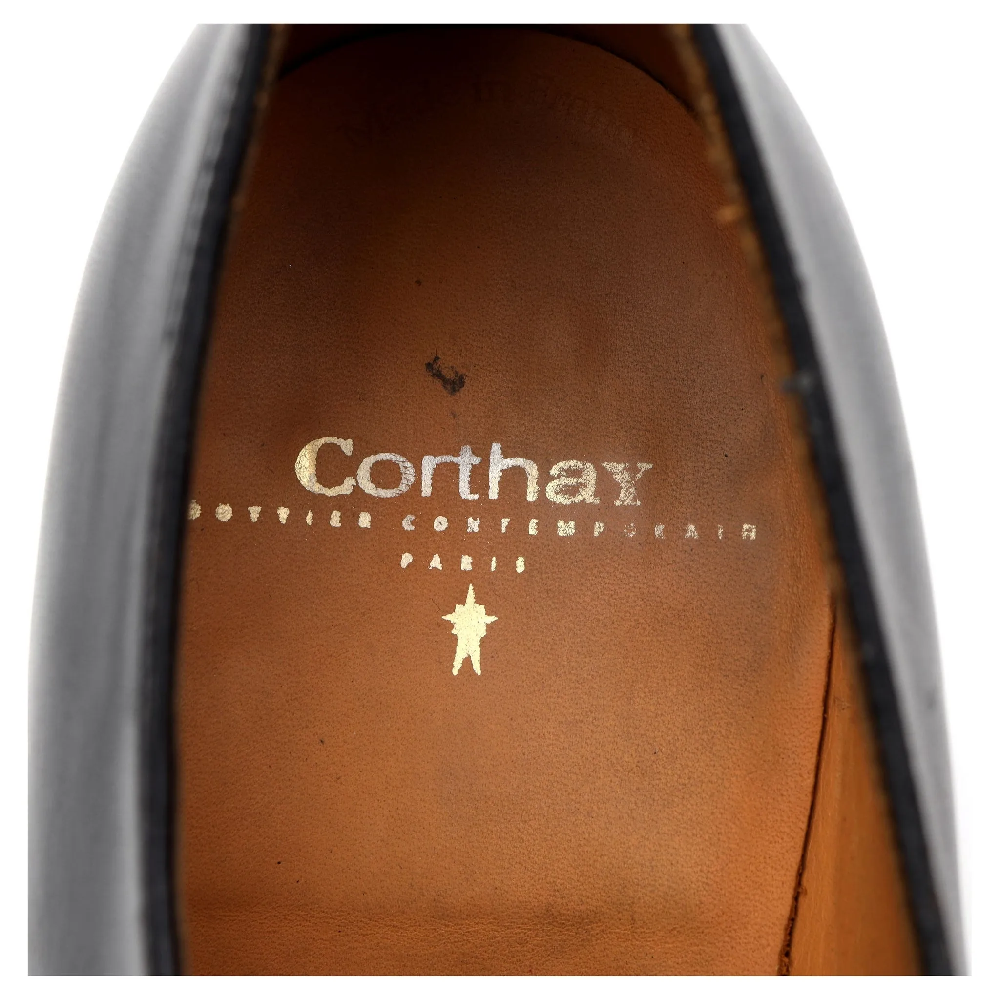 'Sergio' Black Leather Derby UK 8.5 E
