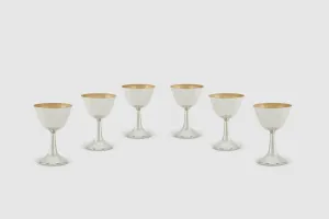 Set of Six Sterling Martini Coupes