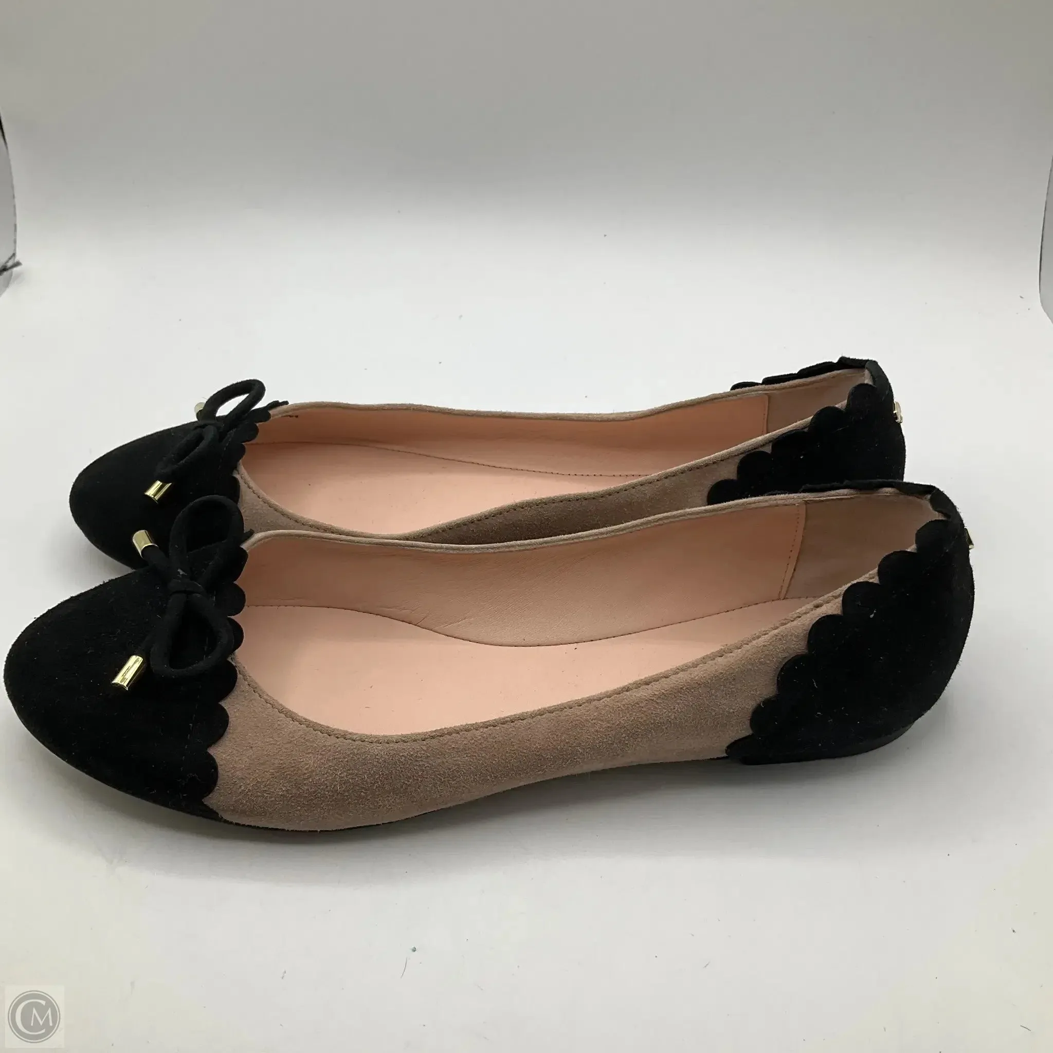 Shoes Designer By Kate Spade In Black & Tan, Size: 9.5