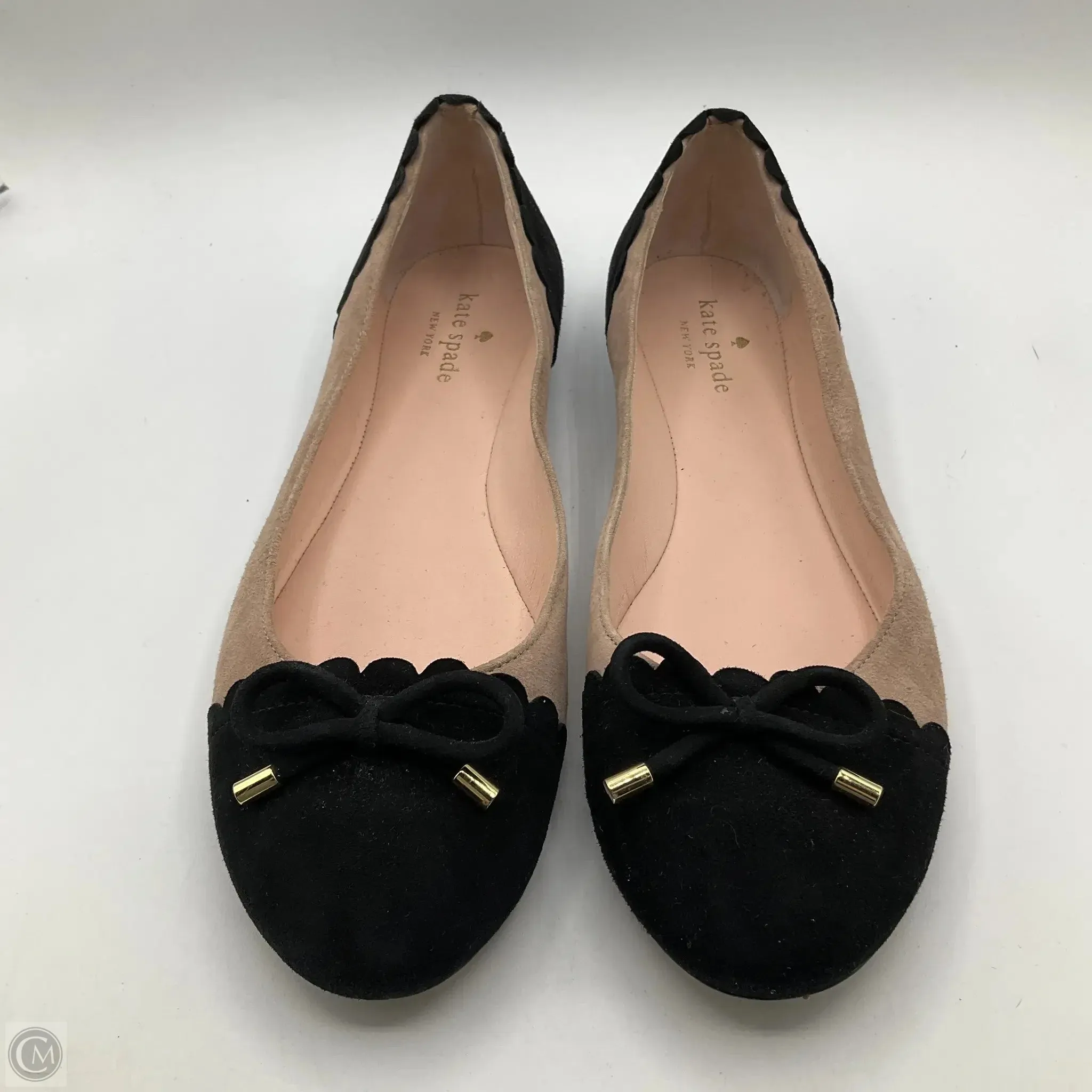 Shoes Designer By Kate Spade In Black & Tan, Size: 9.5
