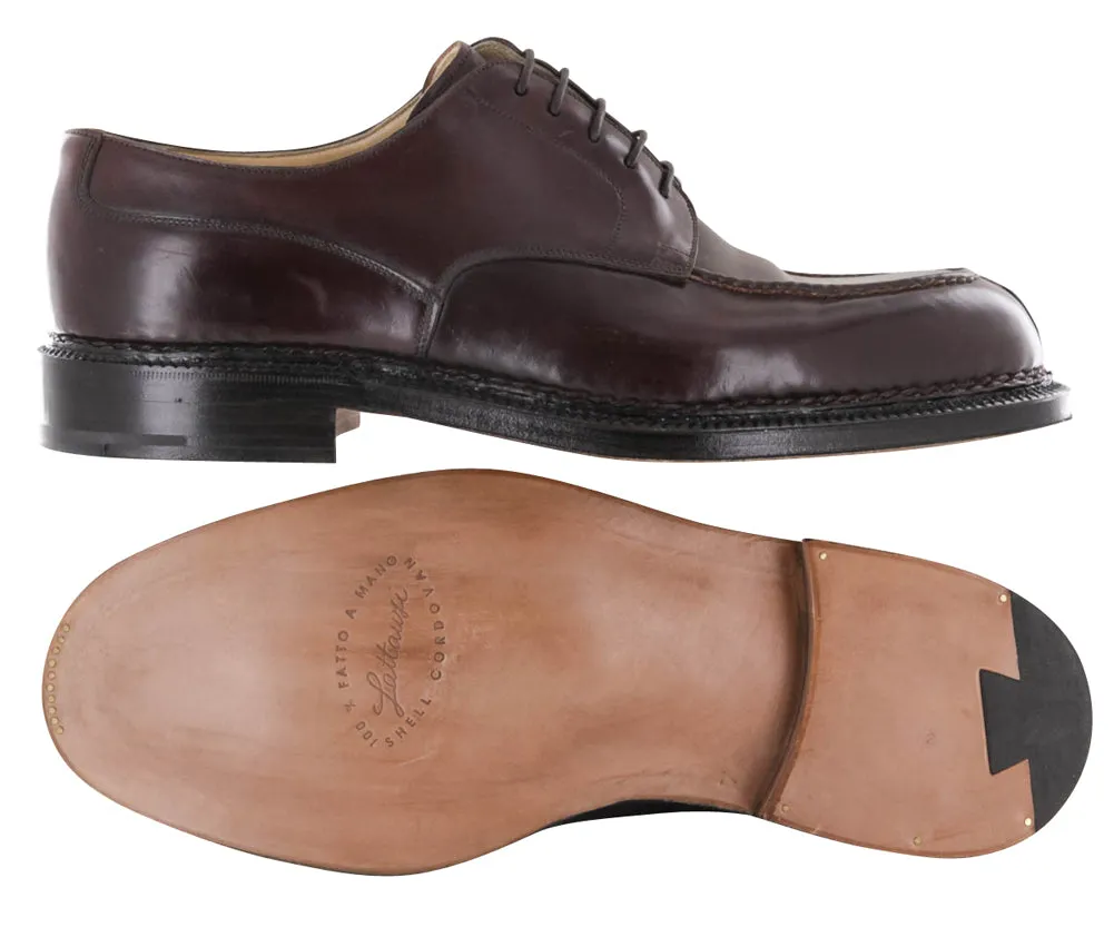 Silvano Lattanzi Burgundy Red Split Toe Derby Shoes