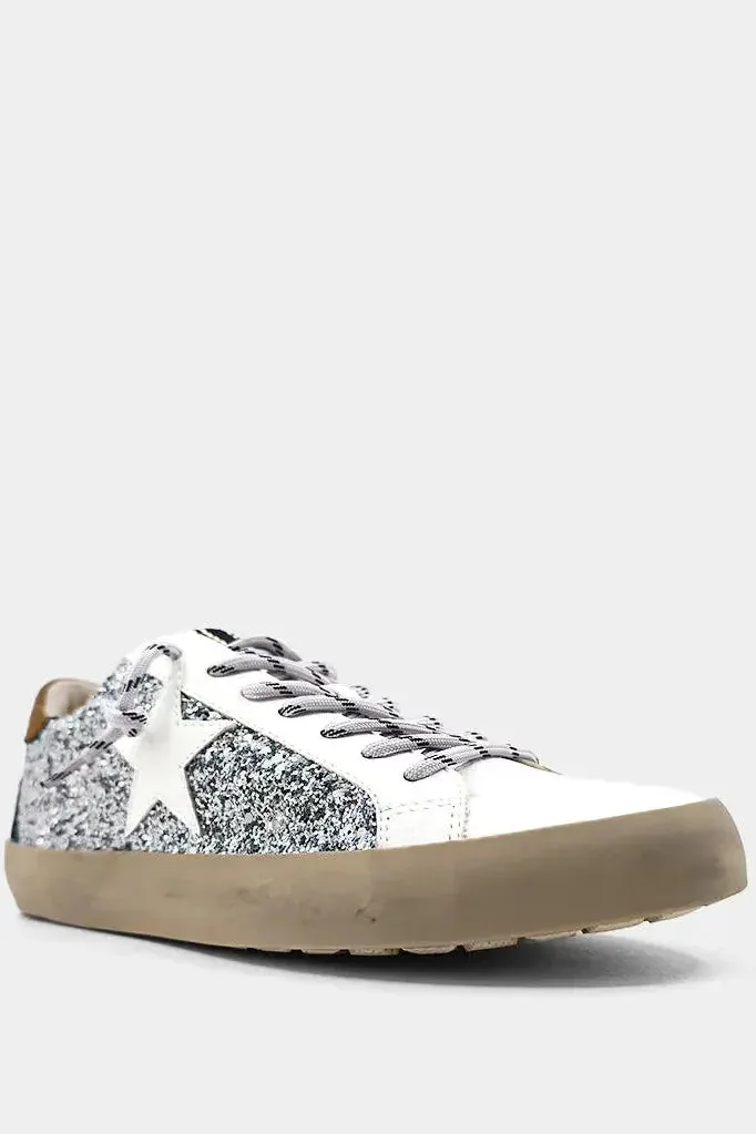 Silver Sparkle Paula Sneakers