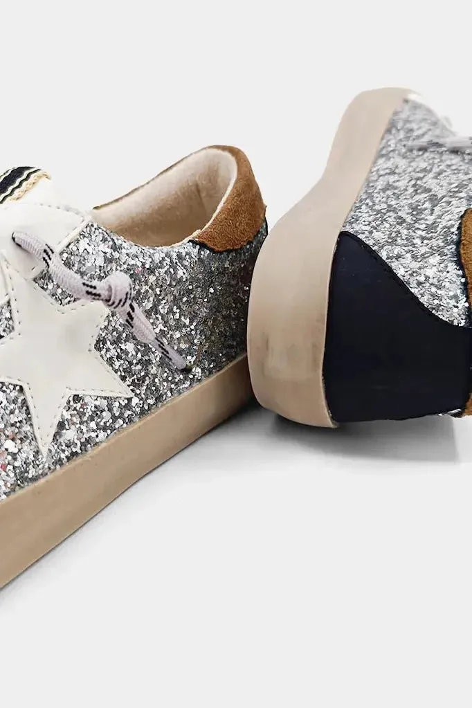 Silver Sparkle Paula Sneakers