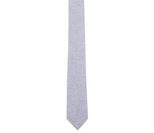 Skinny Blue Grey Pinpoint Oxford Tie