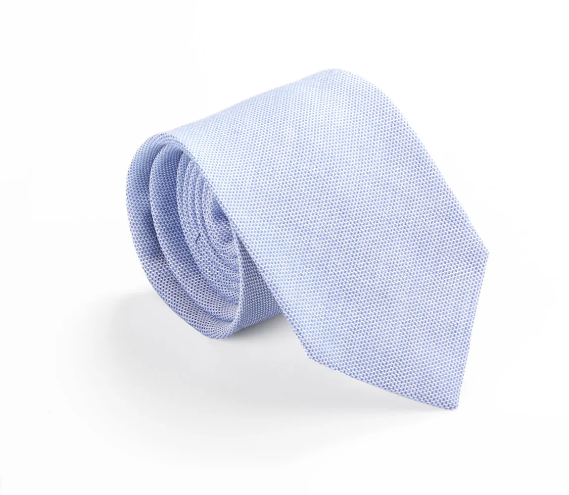 Skinny Blue Pinpoint Oxford Tie