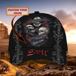 Skull 1 - Personalized Name Cap - Tra96