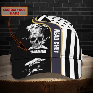 Skull & Chef Hd98- Personalized Name Cap -Loop- Hd98 50