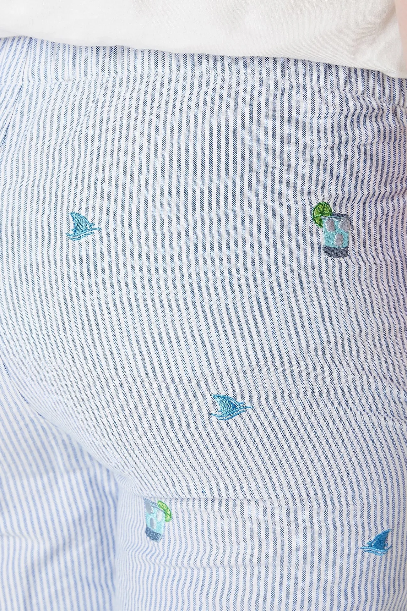 Sleeper Pant Oxford Blue Stripe with Fin & Tonic