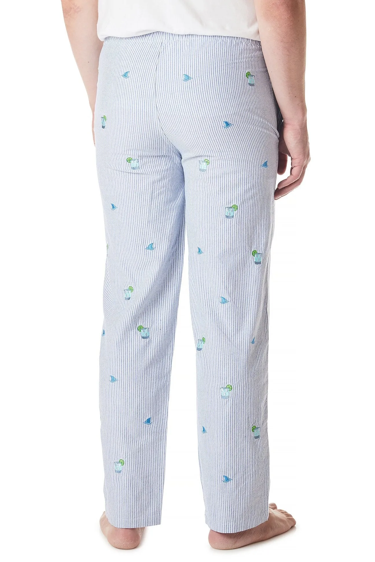 Sleeper Pant Oxford Blue Stripe with Fin & Tonic