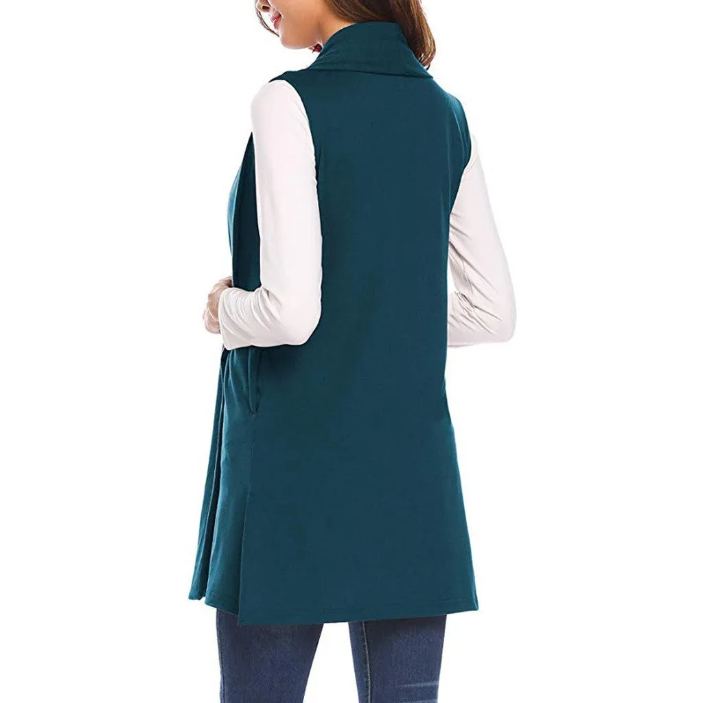 Sleeveless Shawl Vest Vest European And American Plus Size Top
