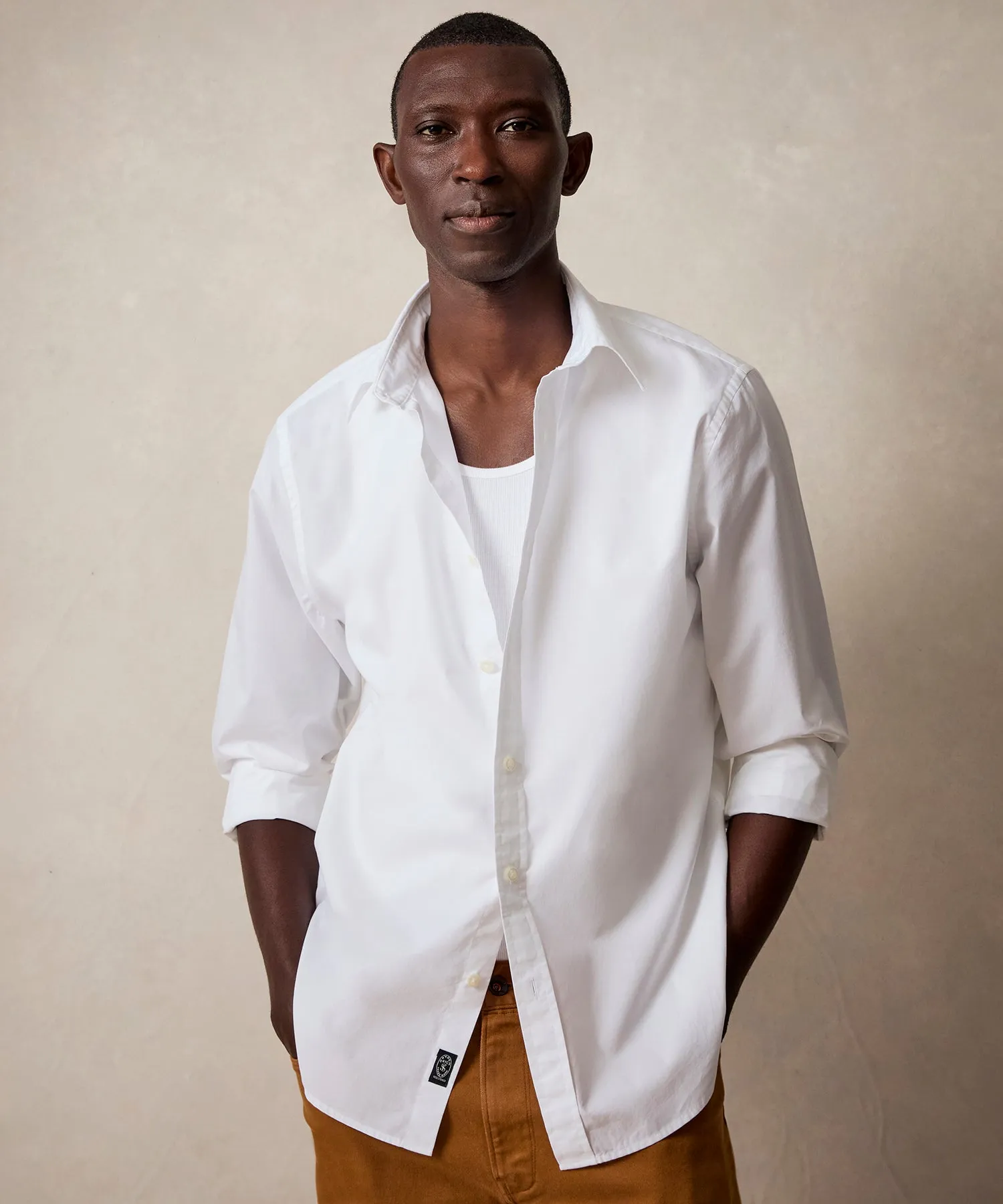Slim Fit Poplin Sport Shirt