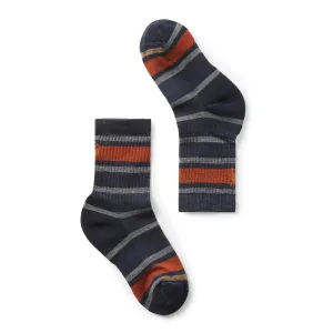 Smartwool Hike Light Cushion Striped Crew Socks - Deep Navy