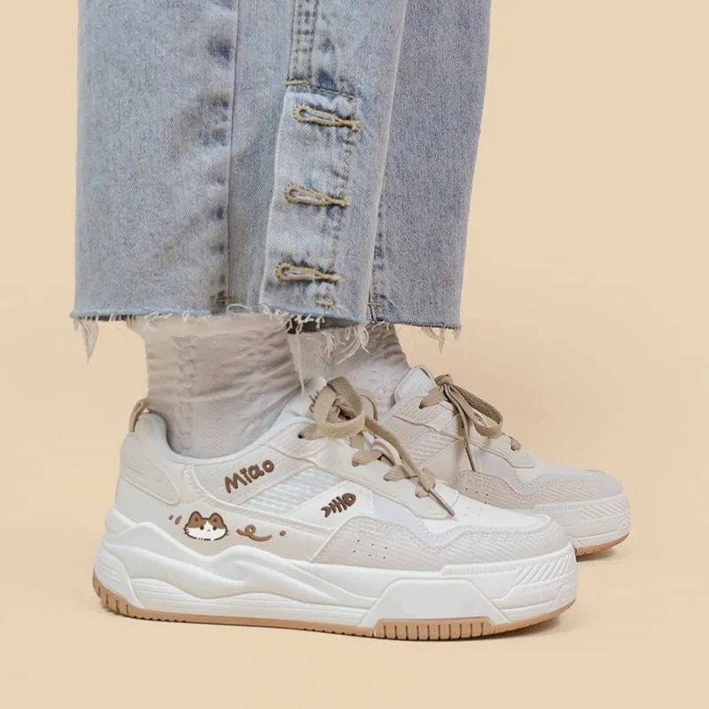 Soft Bottom Cute Wild Khaki Shoes