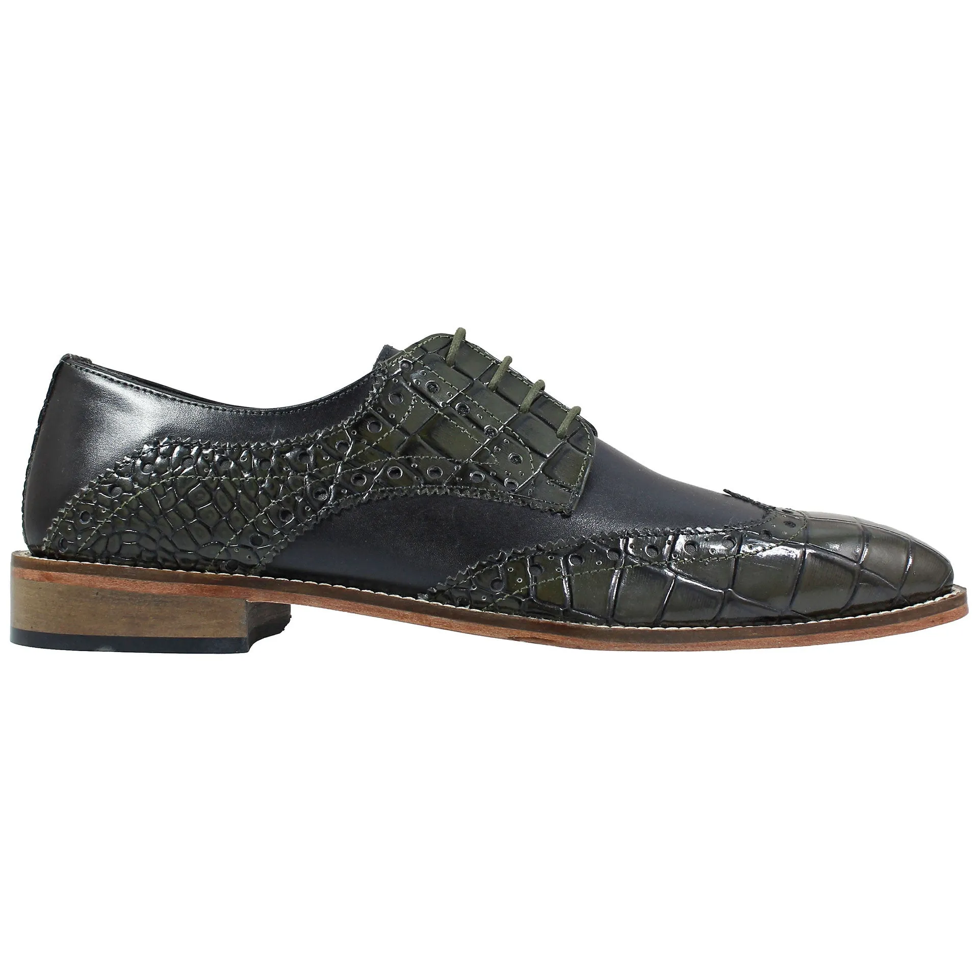 Stacy Adams Tomaselli Olive Wingtip Oxford Shoes