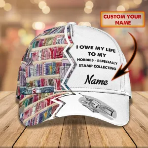 Stamp Collecting - Personalized Name Cap - Loop - H9h3-418