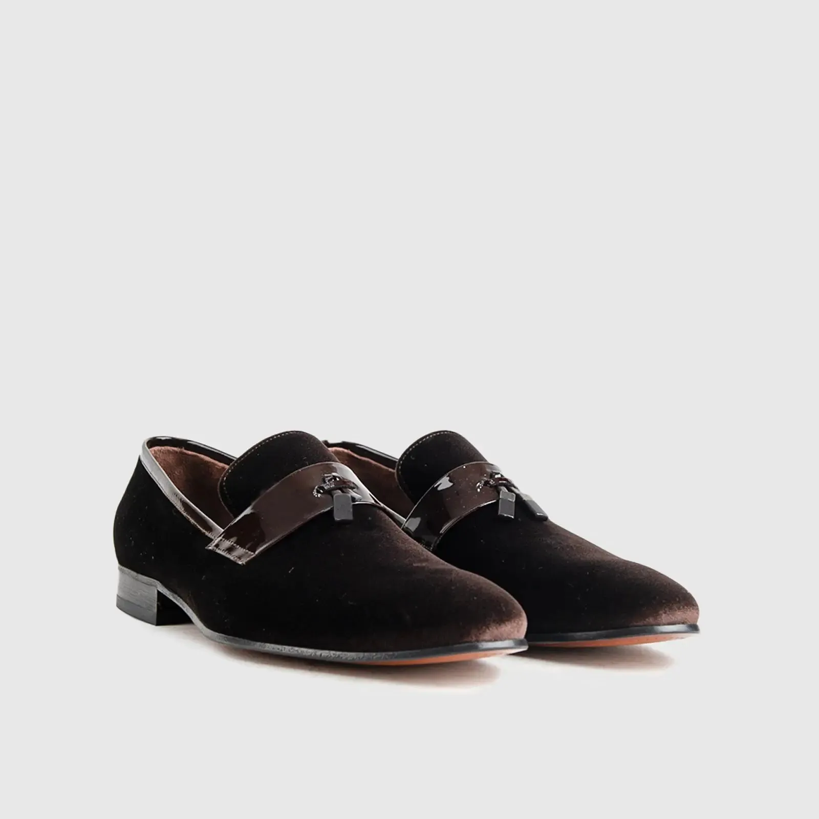 Statement Dress Loafers 1802 Brown Velvet