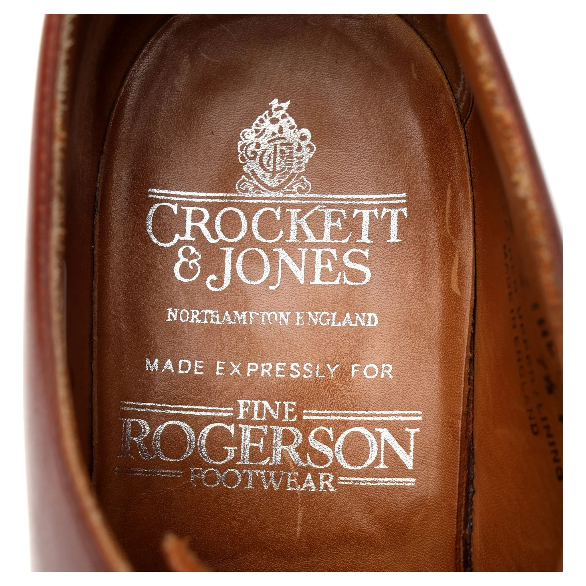 'Stirling' Tan Brown Leather Derby UK 7.5 F