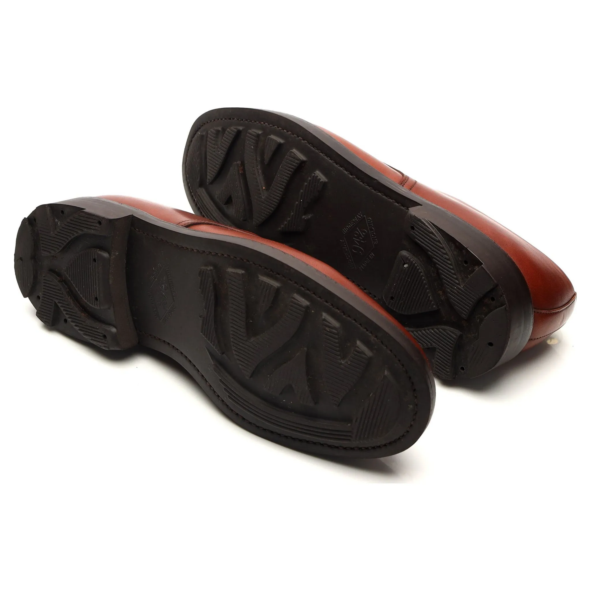 'Stirling' Tan Brown Leather Derby UK 7.5 F