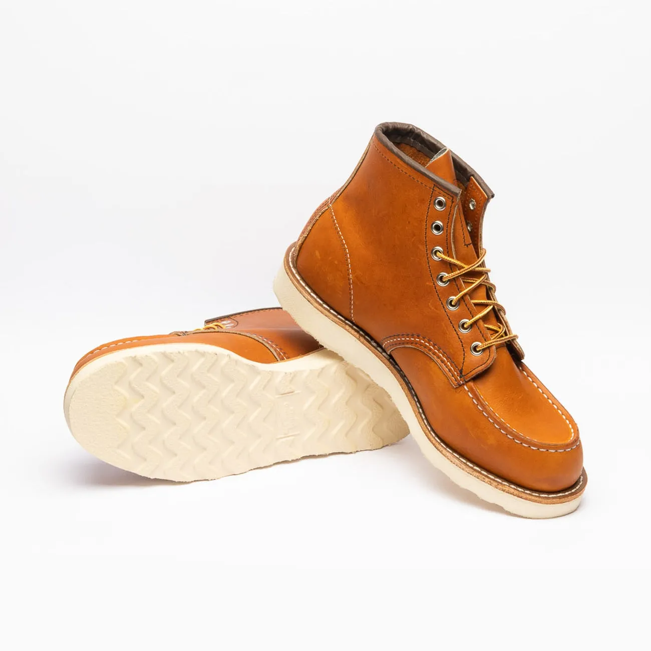 Stivale derby Red Wing Classic Moc 875 in pelle cuoio