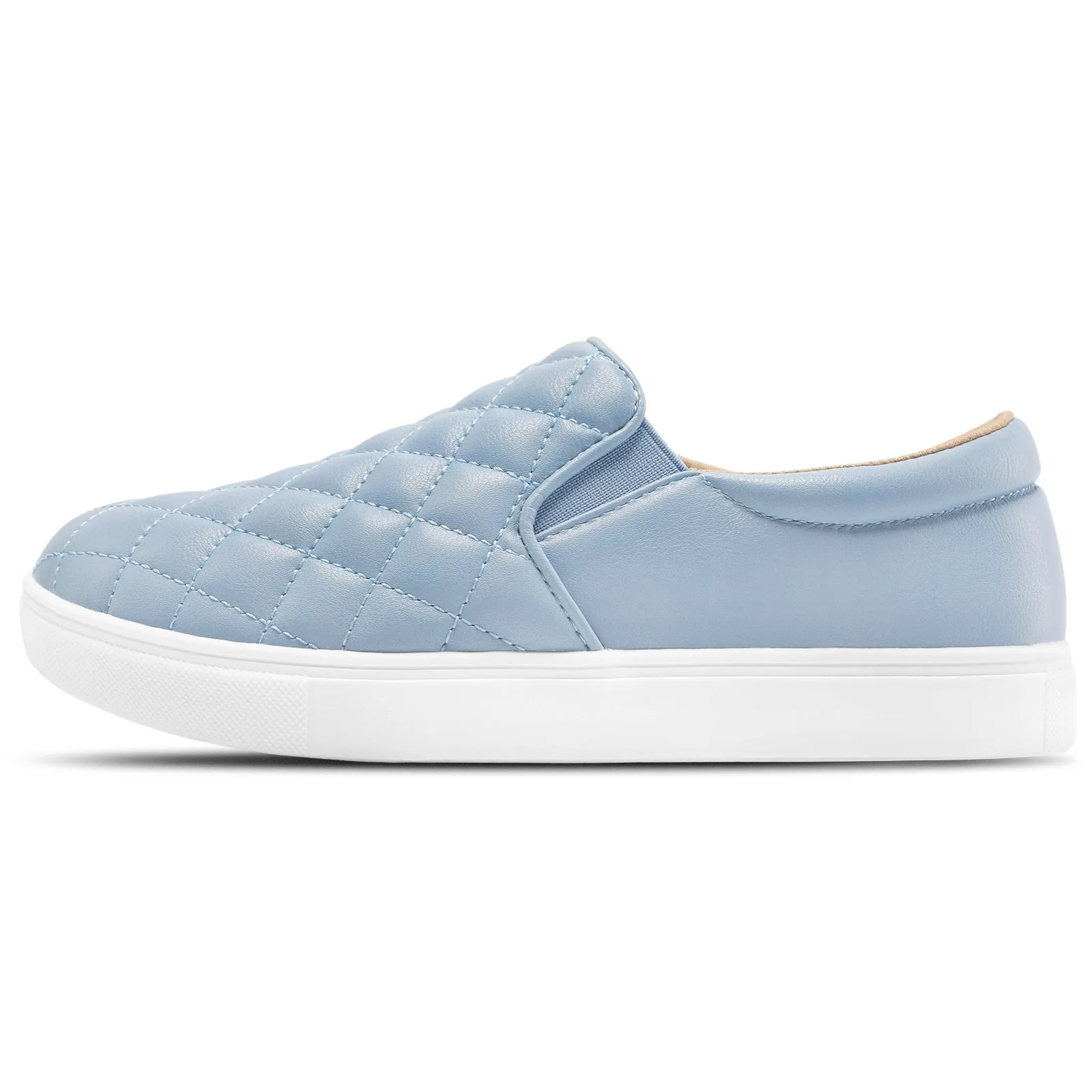 STQ Loafers for Women Memory Foam Slip On Sneakers EleeS Quilted 1.0 Comfort Fall Shoes