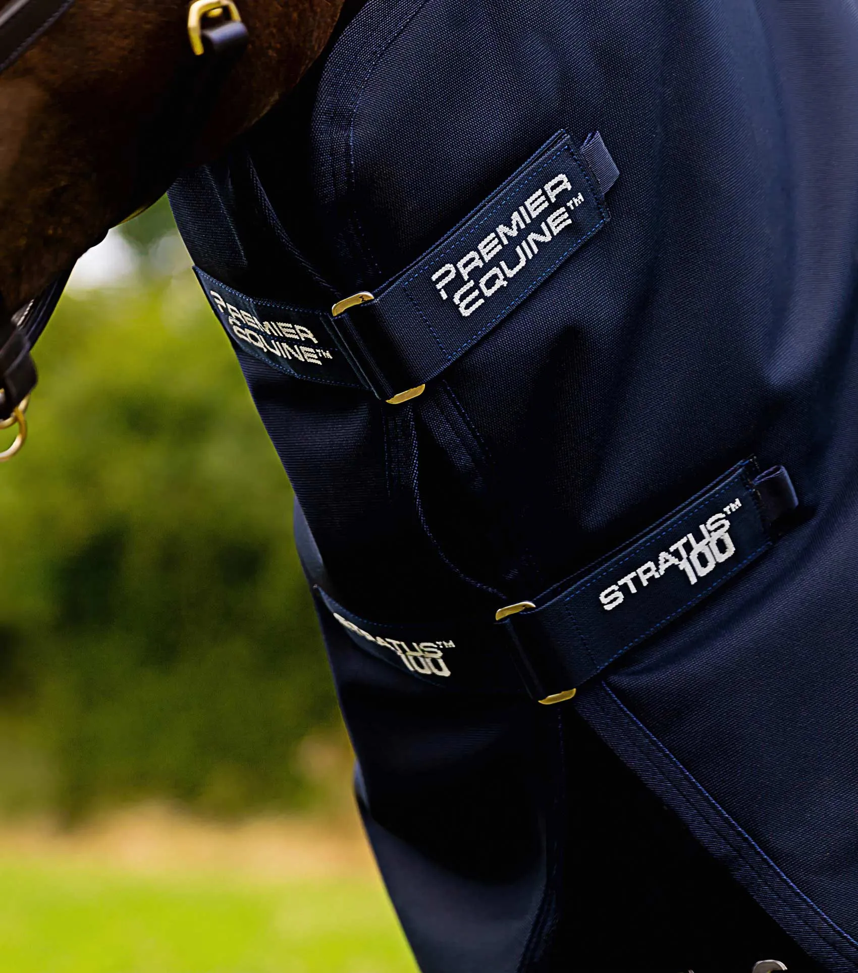 Stratus 1200 Series 100g Turnout Rug with Classic Neck Cover Navy
