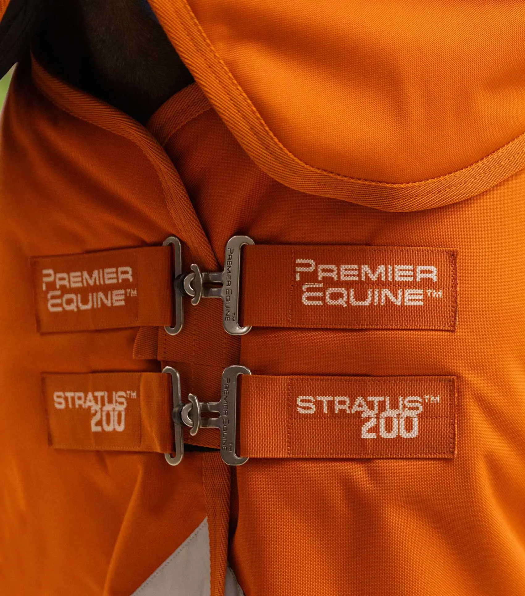 Stratus 1200 Series 200g Turnout Rug with Classic Neck Cover Burnt Orange