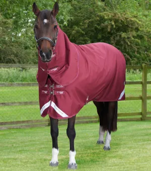 Stratus 1200 Series 400g Turnout Rug with Classic Neck Cover Burgundy