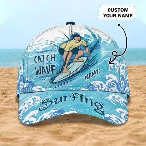 Surfing - Personalized Name Cap - Dp98 - Dp326