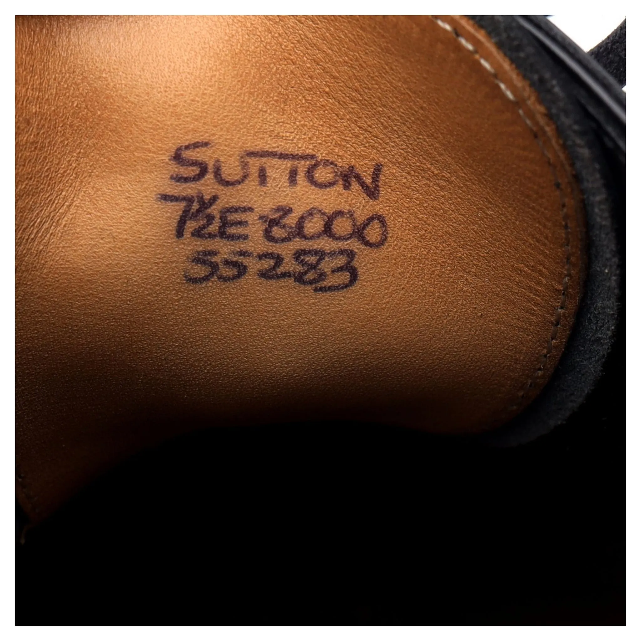 'Sutton' Black Leather Oxford UK 7.5 E