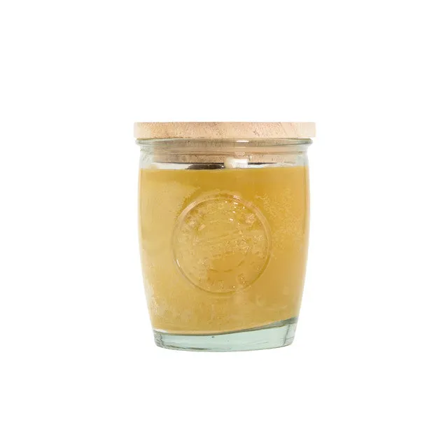 Swan Creek Clear Logo Jar in Leather