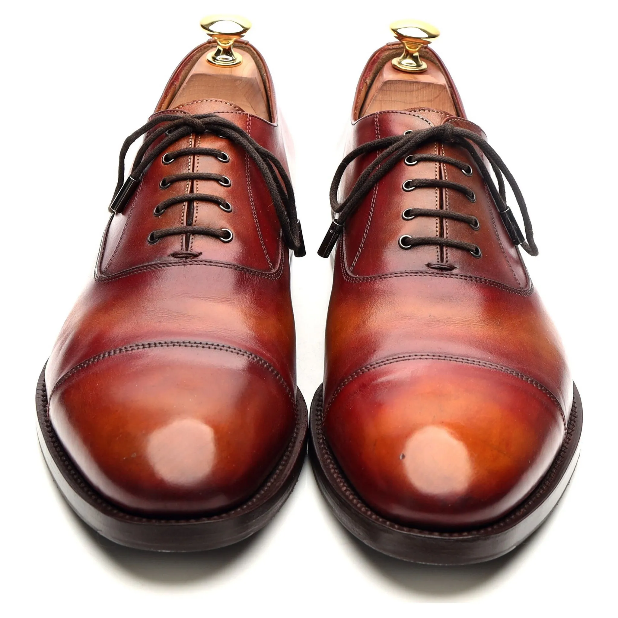 Tan Brown Leather Oxford UK 9