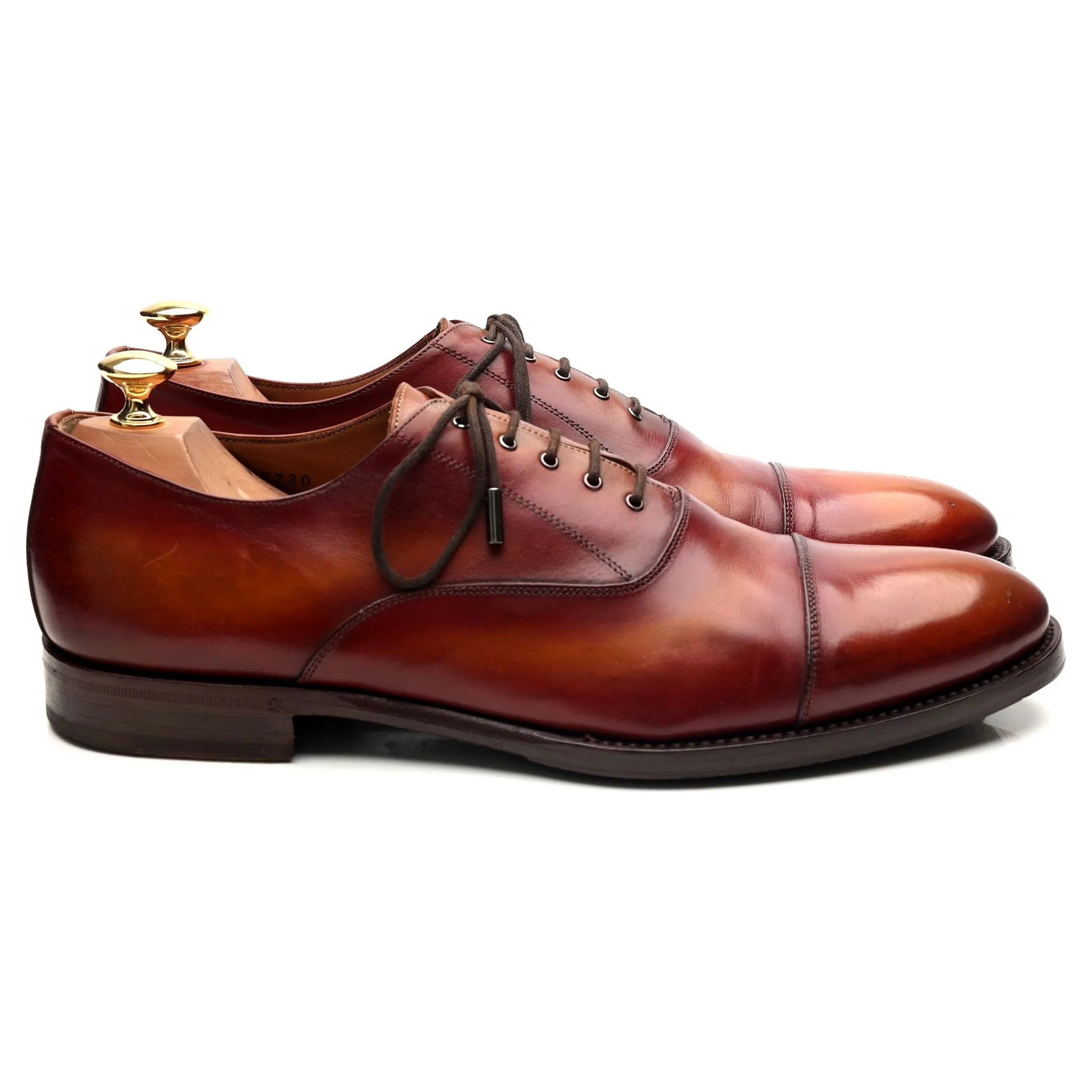 Tan Brown Leather Oxford UK 9