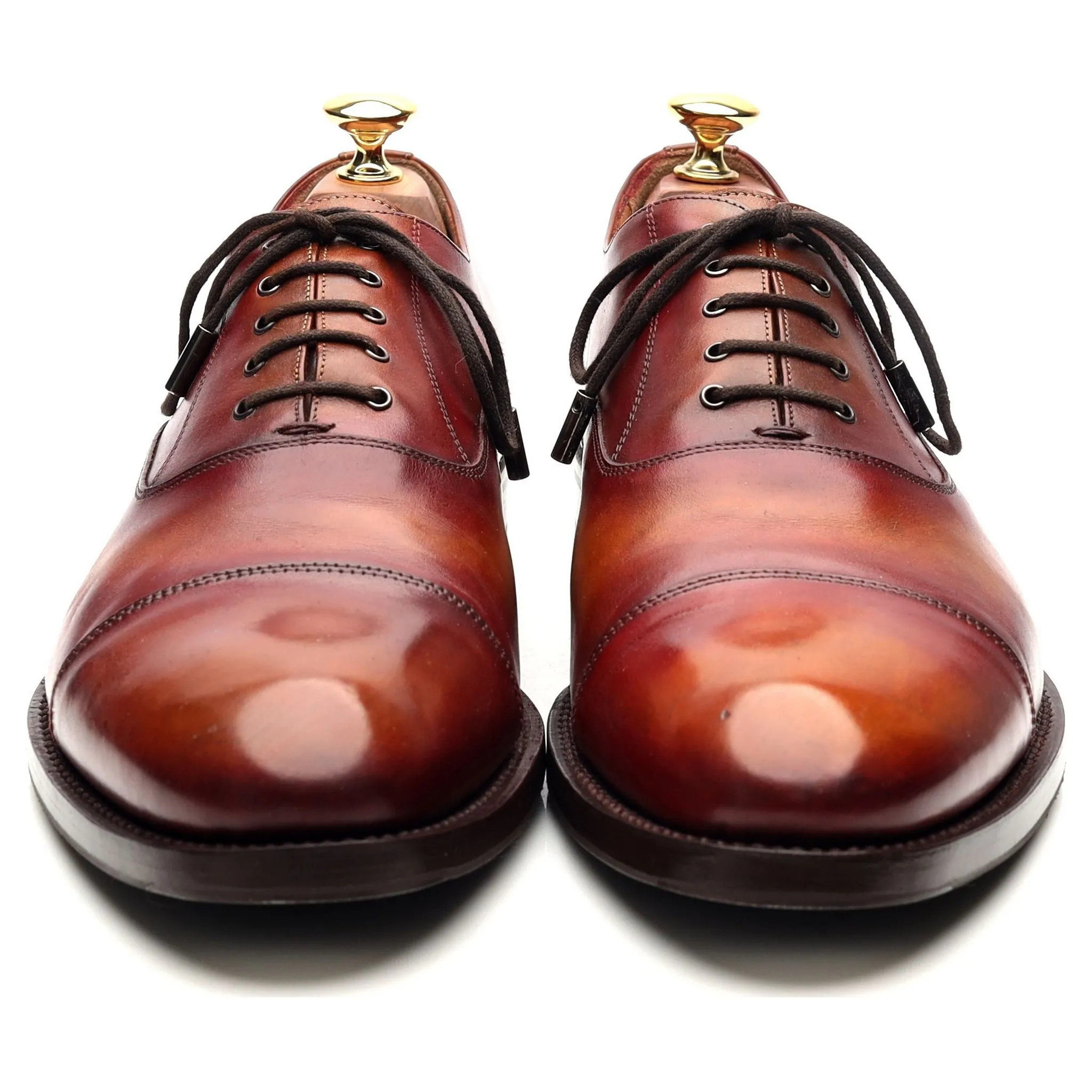 Tan Brown Leather Oxford UK 9