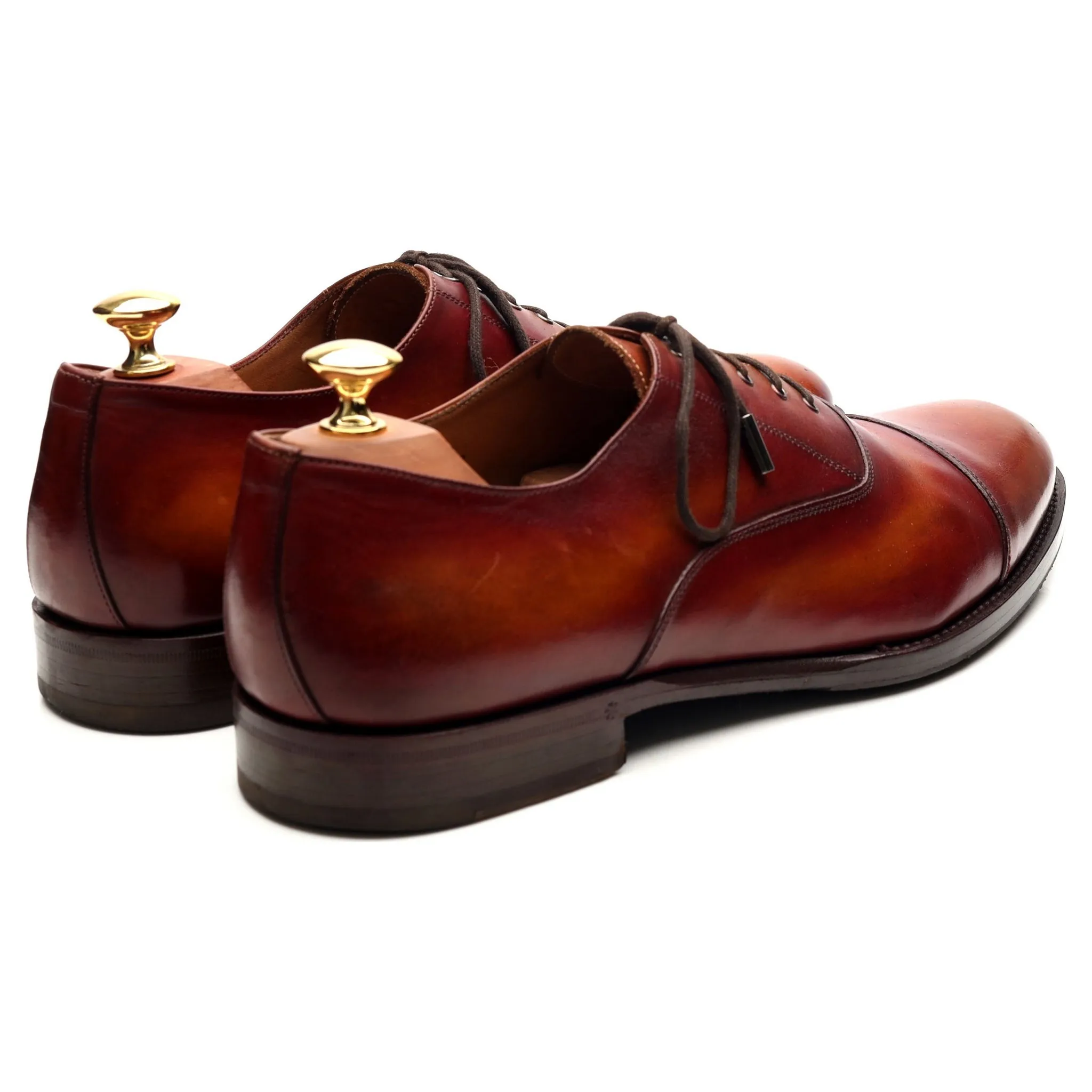 Tan Brown Leather Oxford UK 9