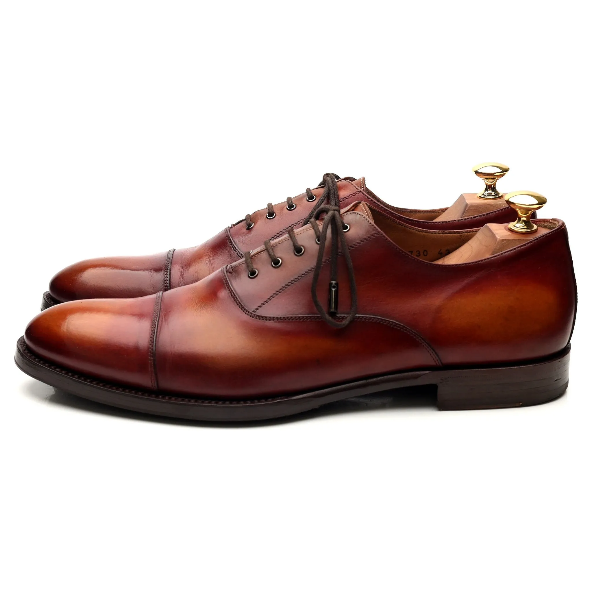 Tan Brown Leather Oxford UK 9