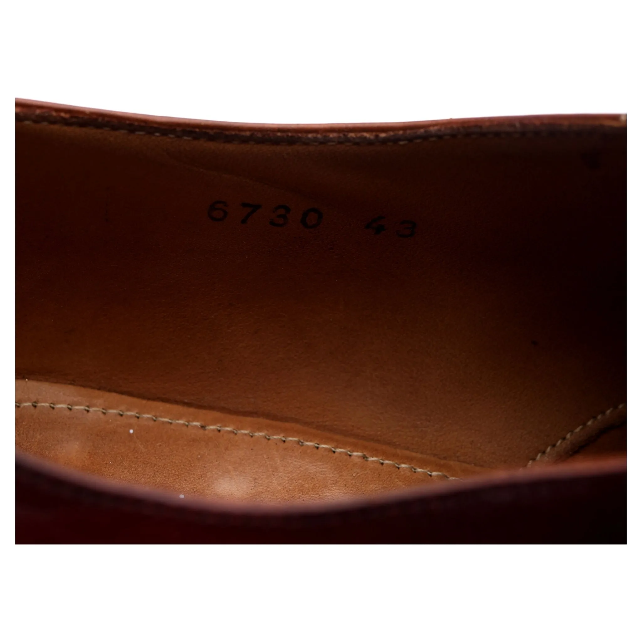 Tan Brown Leather Oxford UK 9