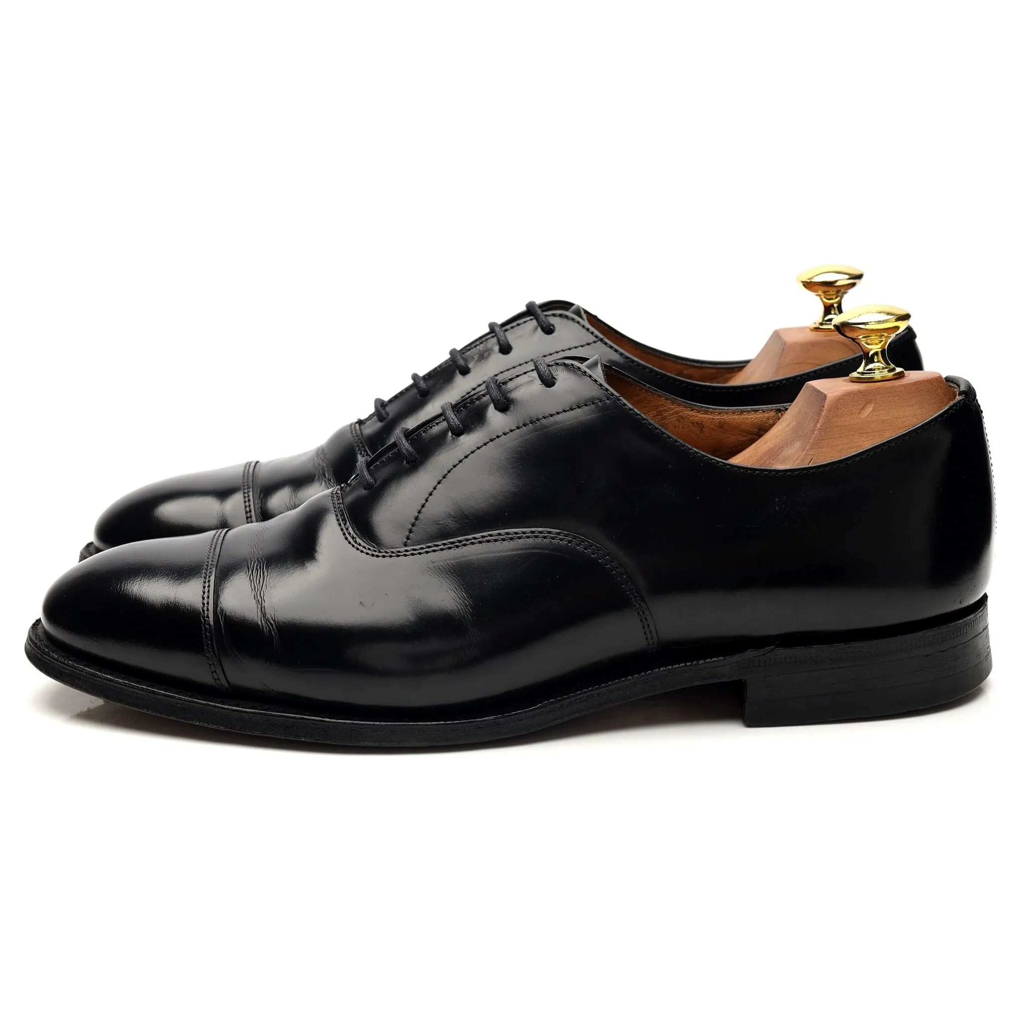 'Thames' Black Leather Oxford UK 8 G
