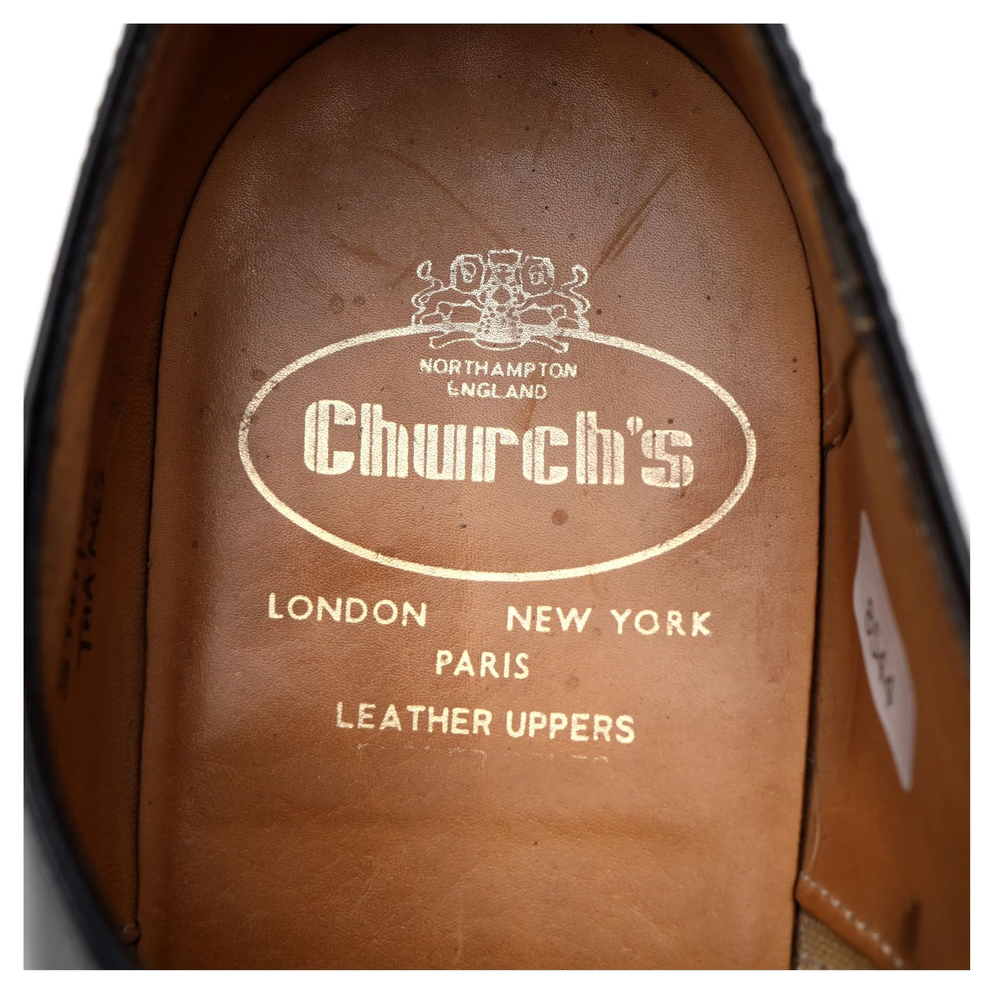 'Thames' Black Leather Oxford UK 8 G