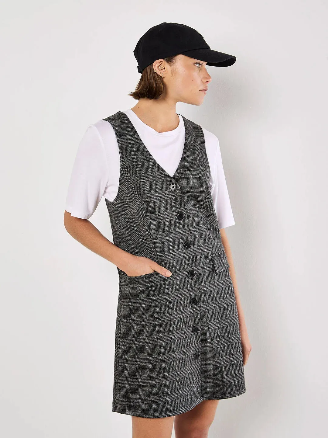 The Catherine Waistcoat Mini Dress - PLUS