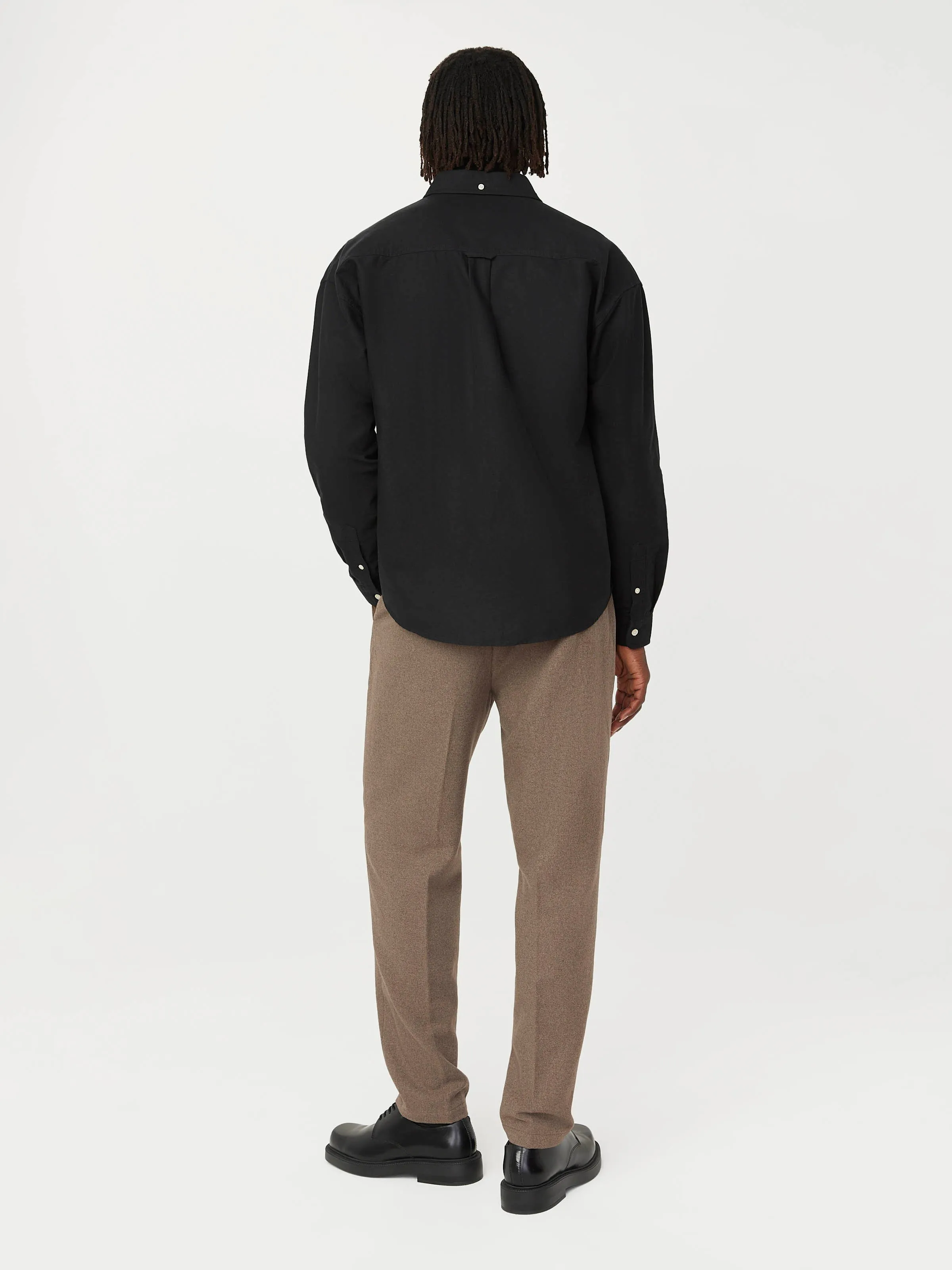 The Loose Oxford Shirt in Black