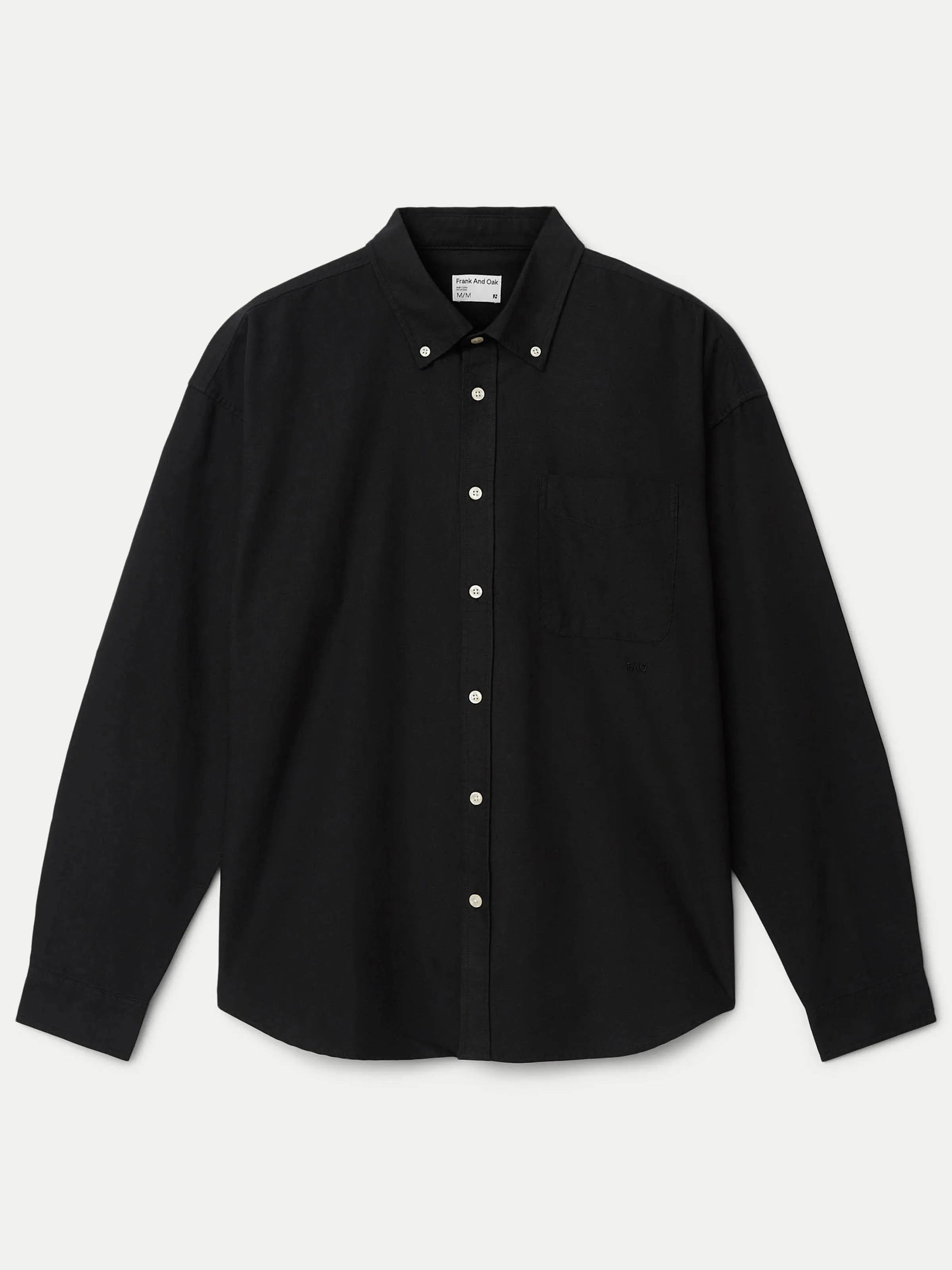 The Loose Oxford Shirt in Black