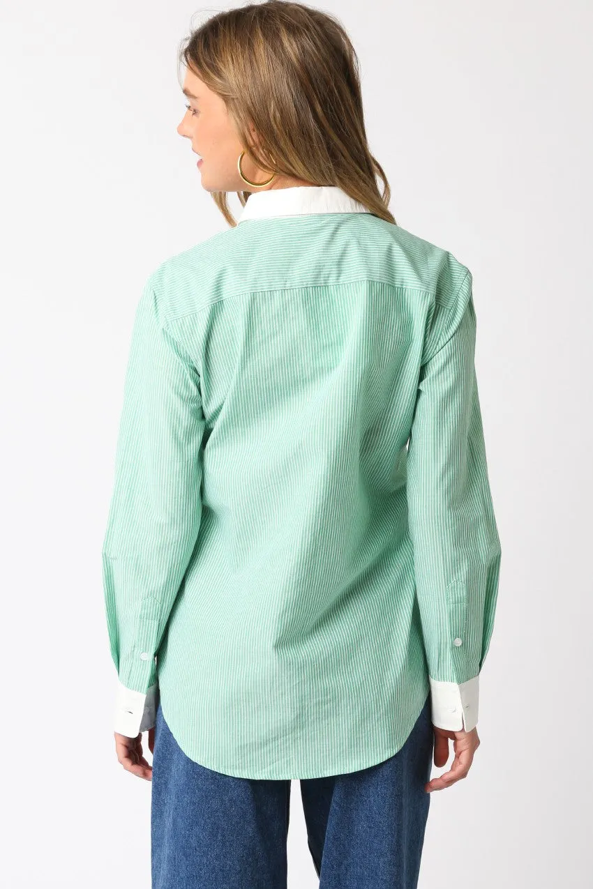The Pinstripe Icon Blouse