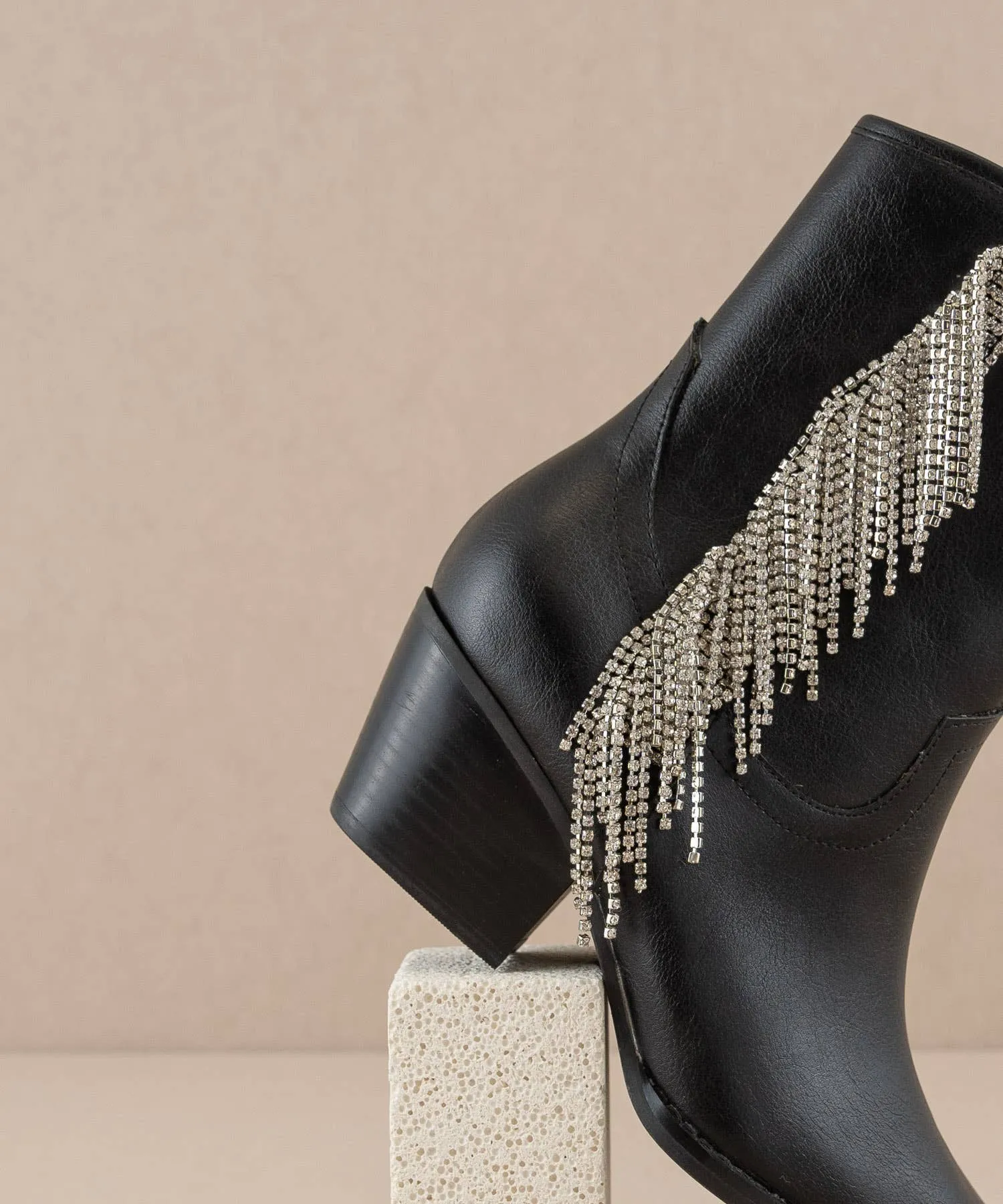 The Rowan Black Bootie