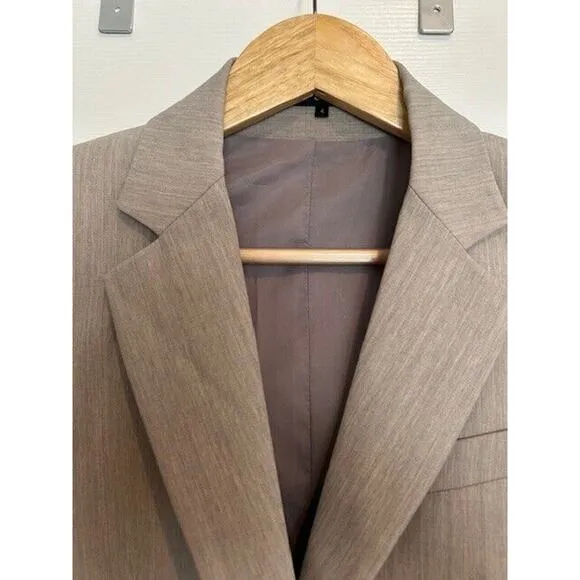 THEORY Beige Taupe Wool Blazer 2-button Suit Jacket Work Business Fall Winter 4