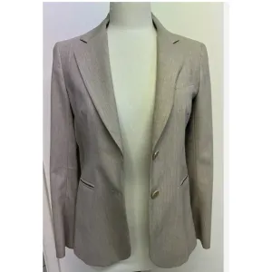 THEORY Beige Taupe Wool Blazer 2-button Suit Jacket Work Business Fall Winter 4