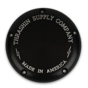 Thrashin Supply - 5-Hole Billet Derby Cover - Black