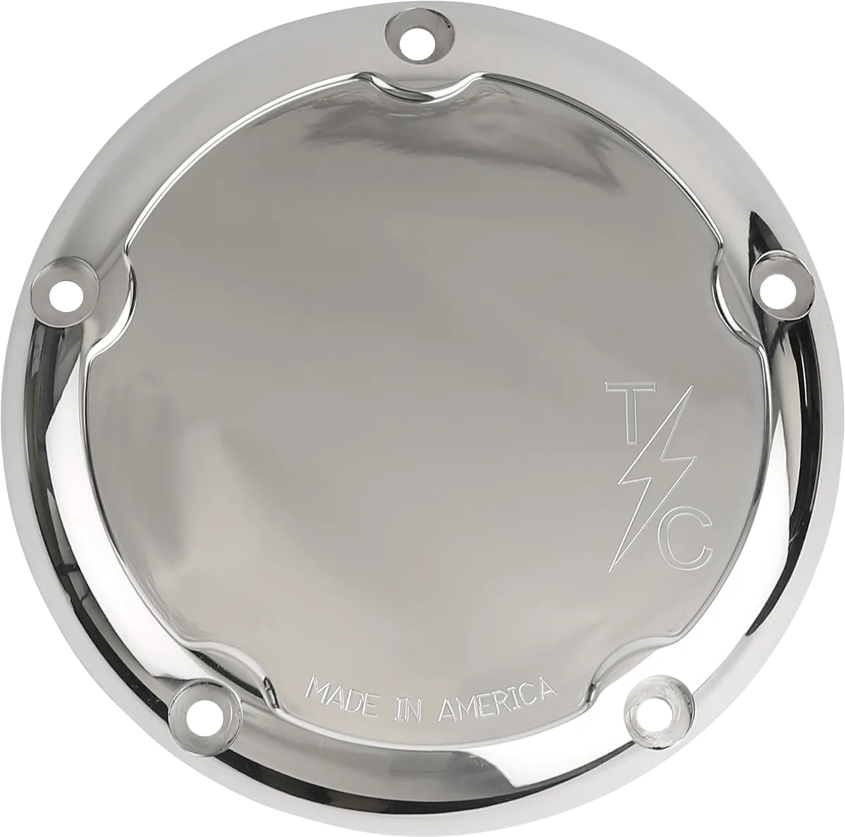 Thrashin Supply Company TSC-3013-3 Dished Derby Cover - Chrome