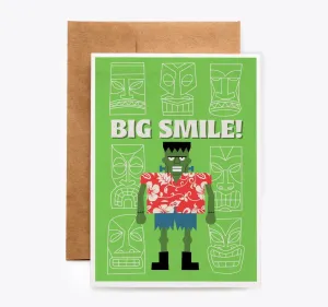Tiki Frankenstein Birthday Card