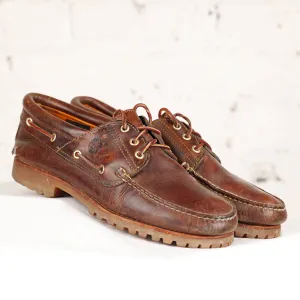 Timberland Leather Deck Boat Shoes - Brown - 9.5